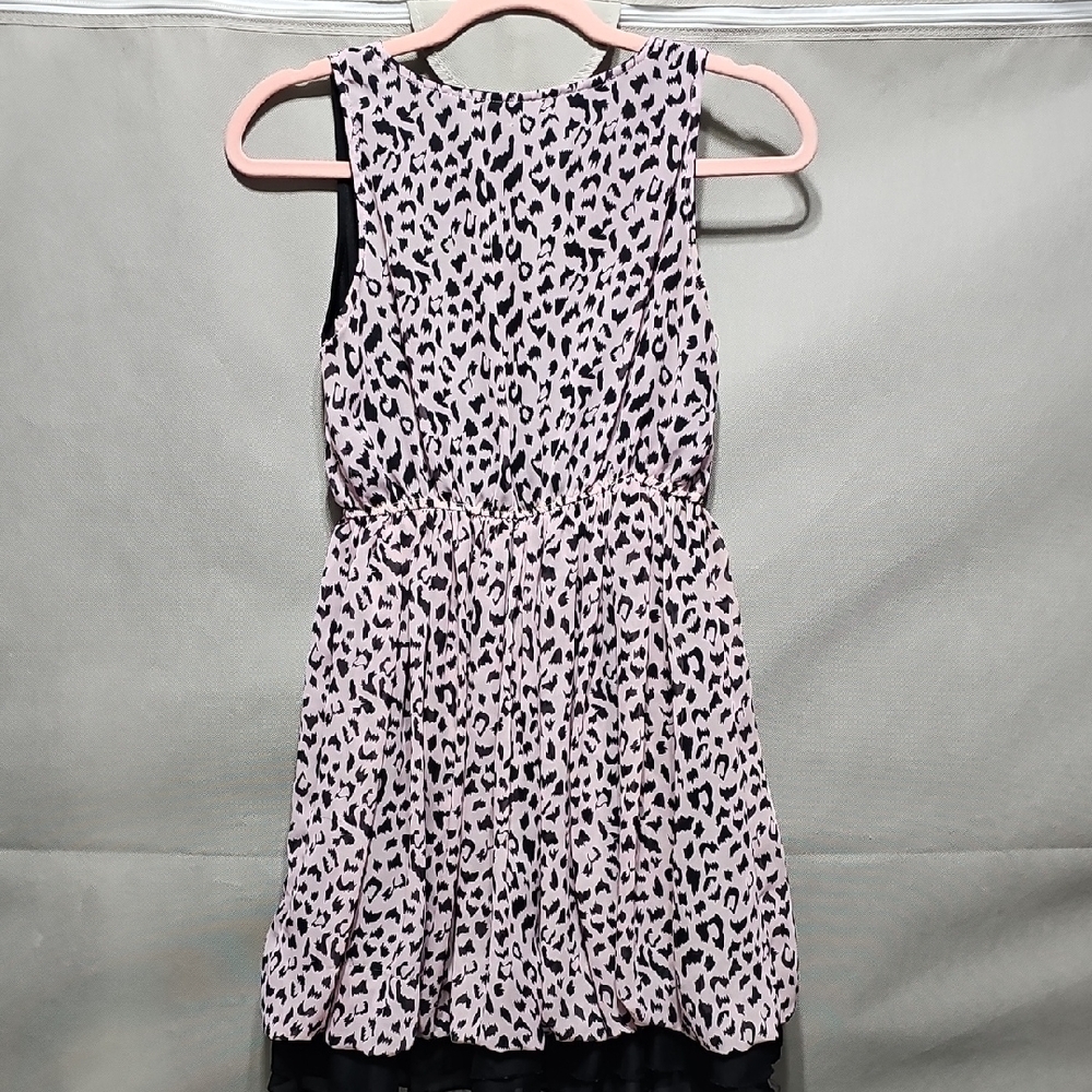 Rue21 Pink and Black Leopard-Print Tank Dress - Picture 4 of 6